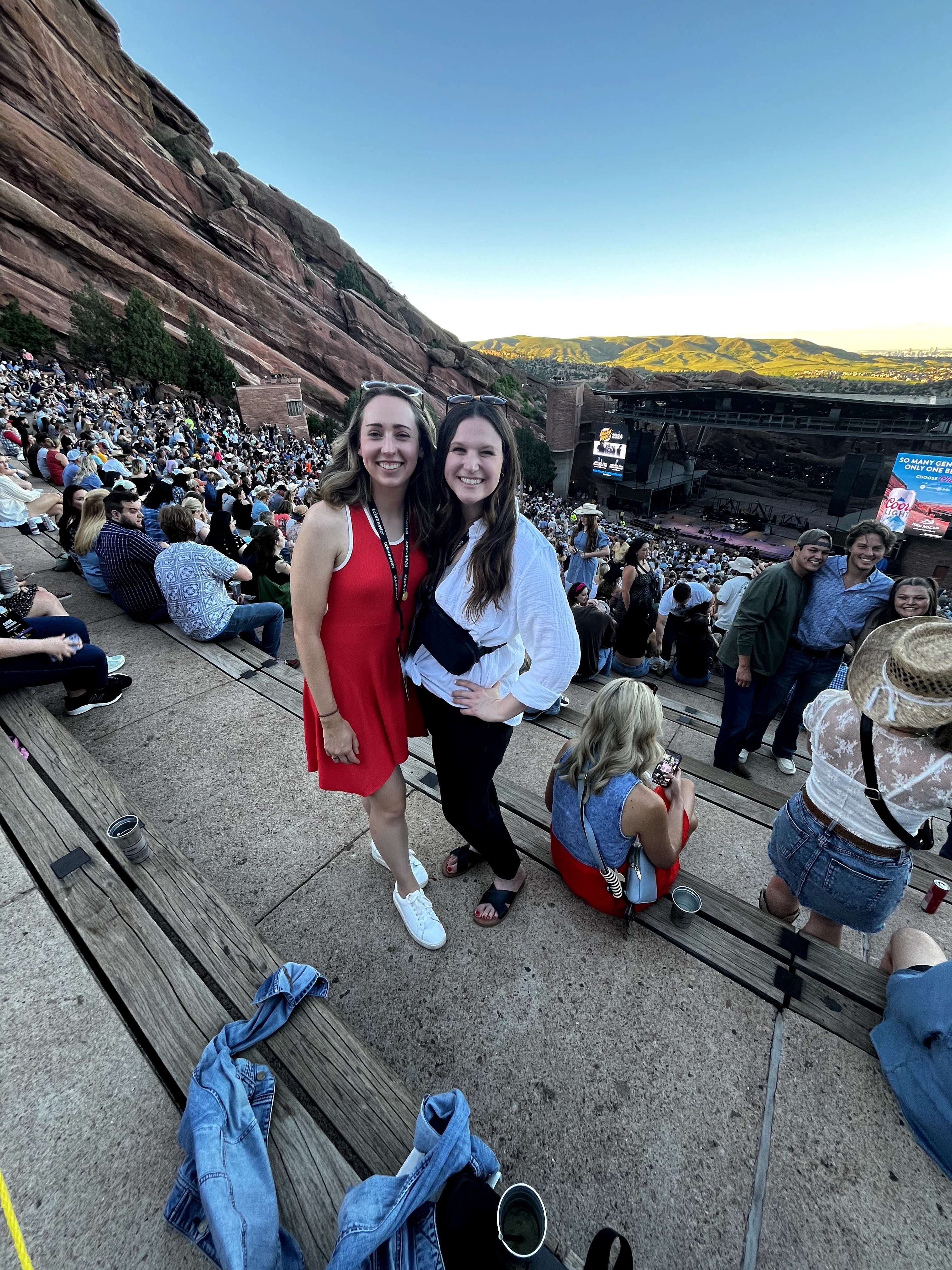 carbonhouse Project Managers Stephanie and Katie enjoying the show at Red Rocks.